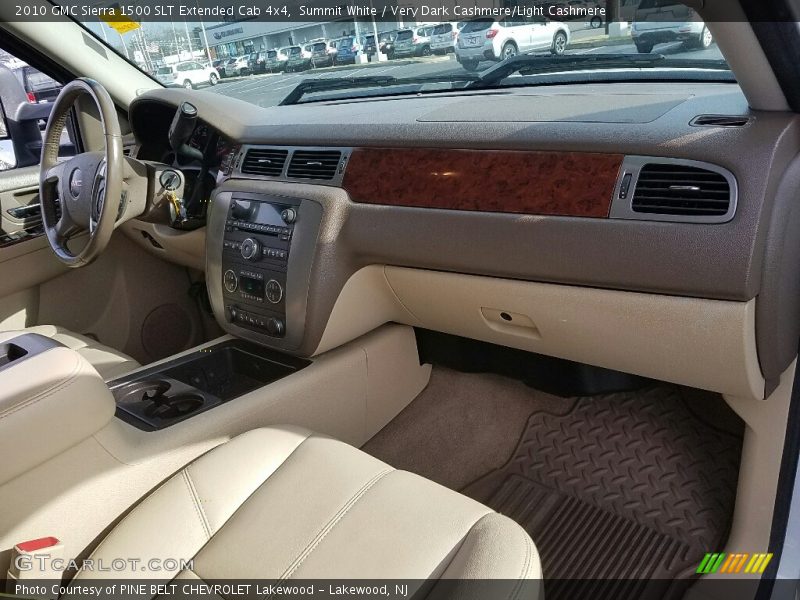 Summit White / Very Dark Cashmere/Light Cashmere 2010 GMC Sierra 1500 SLT Extended Cab 4x4