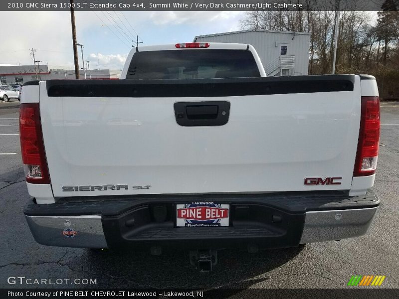 Summit White / Very Dark Cashmere/Light Cashmere 2010 GMC Sierra 1500 SLT Extended Cab 4x4