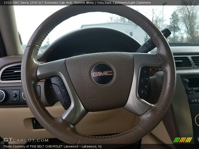 Summit White / Very Dark Cashmere/Light Cashmere 2010 GMC Sierra 1500 SLT Extended Cab 4x4