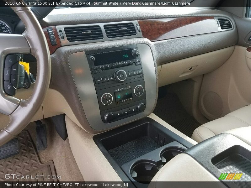 Summit White / Very Dark Cashmere/Light Cashmere 2010 GMC Sierra 1500 SLT Extended Cab 4x4