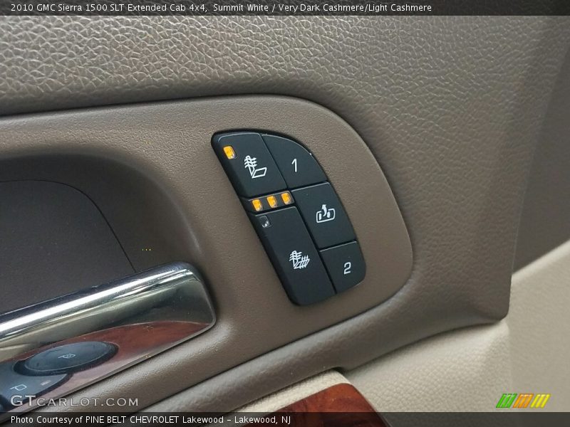 Summit White / Very Dark Cashmere/Light Cashmere 2010 GMC Sierra 1500 SLT Extended Cab 4x4