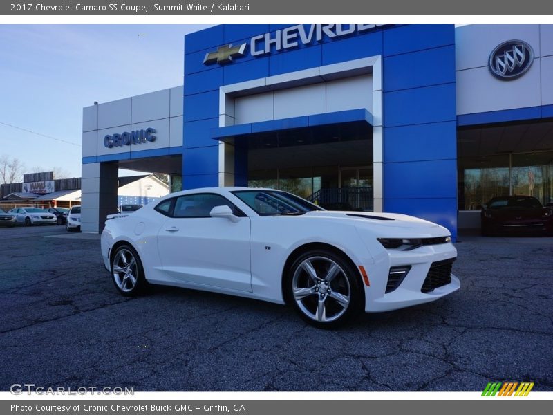 Summit White / Kalahari 2017 Chevrolet Camaro SS Coupe