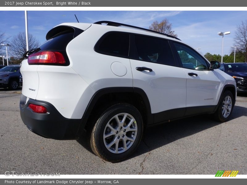 Bright White / Black 2017 Jeep Cherokee Sport