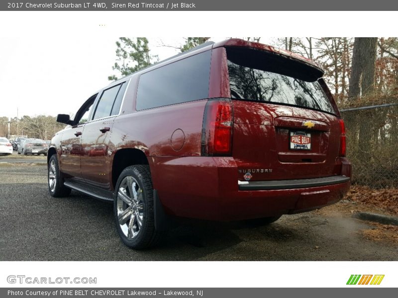 Siren Red Tintcoat / Jet Black 2017 Chevrolet Suburban LT 4WD