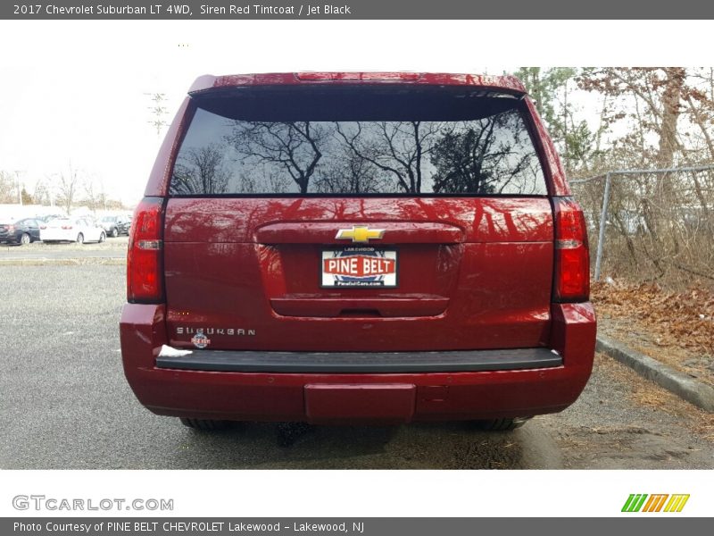 Siren Red Tintcoat / Jet Black 2017 Chevrolet Suburban LT 4WD