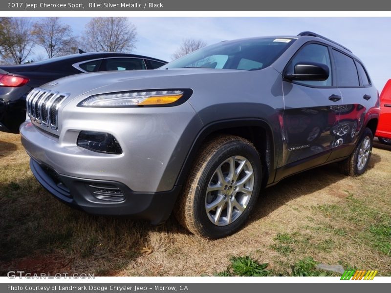 Billet Silver Metallic / Black 2017 Jeep Cherokee Sport