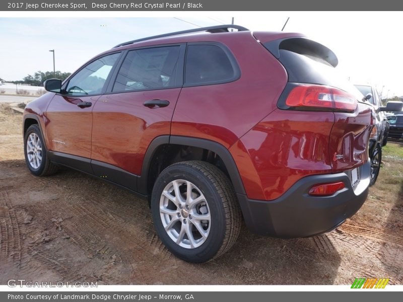 Deep Cherry Red Crystal Pearl / Black 2017 Jeep Cherokee Sport