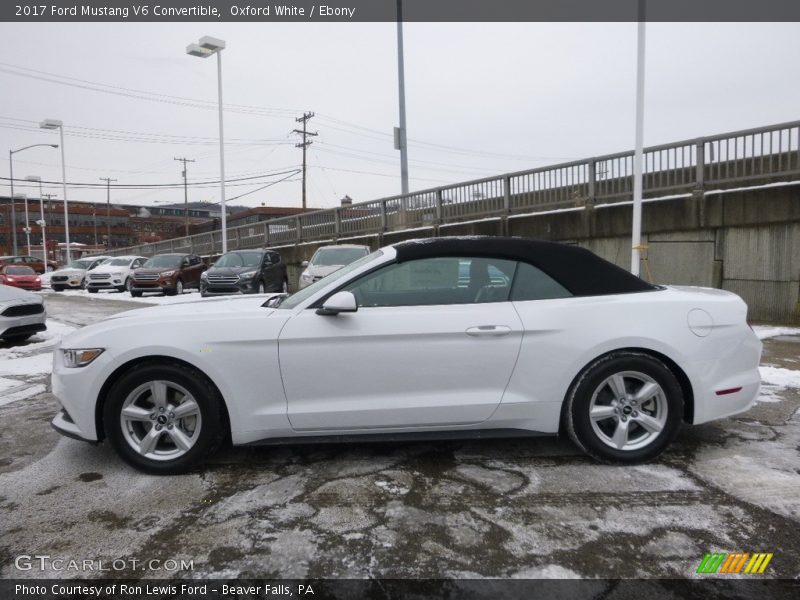 Oxford White / Ebony 2017 Ford Mustang V6 Convertible