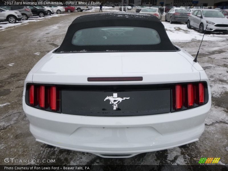 Oxford White / Ebony 2017 Ford Mustang V6 Convertible