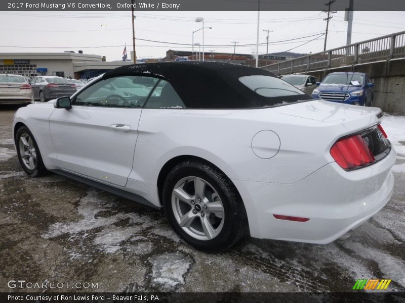 Oxford White / Ebony 2017 Ford Mustang V6 Convertible