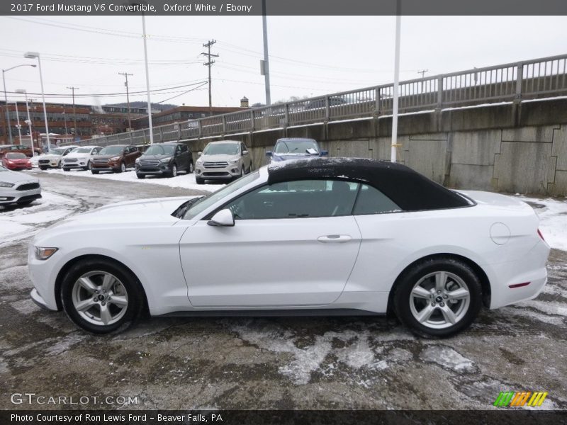 Oxford White / Ebony 2017 Ford Mustang V6 Convertible