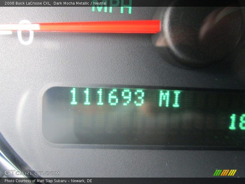 Dark Mocha Metallic / Neutral 2008 Buick LaCrosse CXL