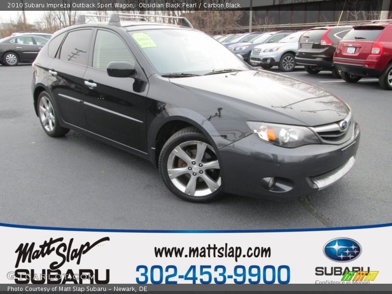 Obsidian Black Pearl / Carbon Black 2010 Subaru Impreza Outback Sport Wagon
