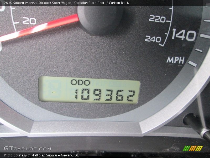 Obsidian Black Pearl / Carbon Black 2010 Subaru Impreza Outback Sport Wagon