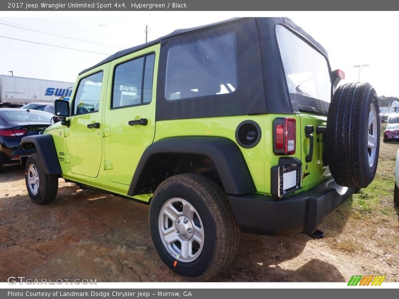 Hypergreen / Black 2017 Jeep Wrangler Unlimited Sport 4x4