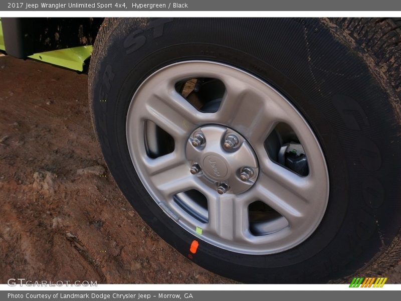 Hypergreen / Black 2017 Jeep Wrangler Unlimited Sport 4x4