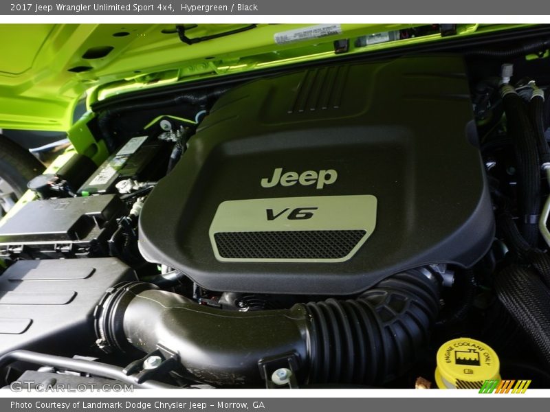 Hypergreen / Black 2017 Jeep Wrangler Unlimited Sport 4x4