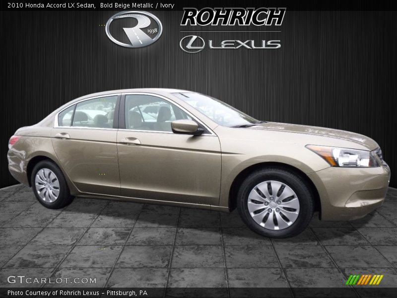 Bold Beige Metallic / Ivory 2010 Honda Accord LX Sedan