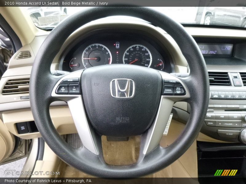 Bold Beige Metallic / Ivory 2010 Honda Accord LX Sedan