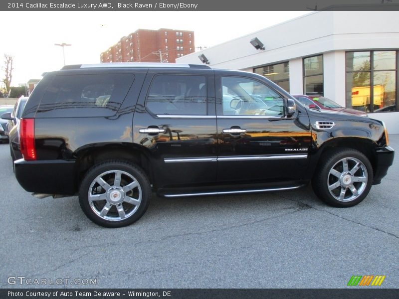 Black Raven / Ebony/Ebony 2014 Cadillac Escalade Luxury AWD