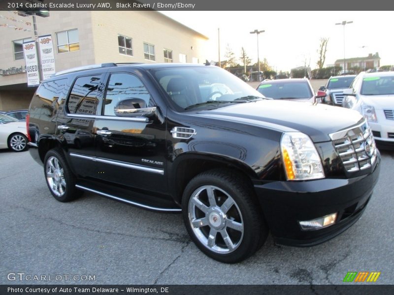 Black Raven / Ebony/Ebony 2014 Cadillac Escalade Luxury AWD