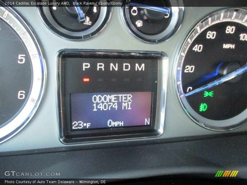 Black Raven / Ebony/Ebony 2014 Cadillac Escalade Luxury AWD