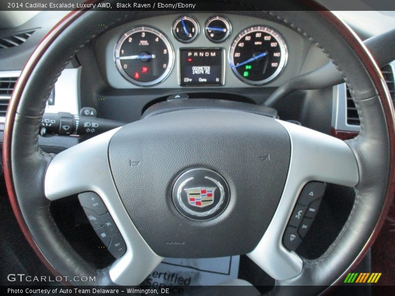 Black Raven / Ebony/Ebony 2014 Cadillac Escalade Luxury AWD