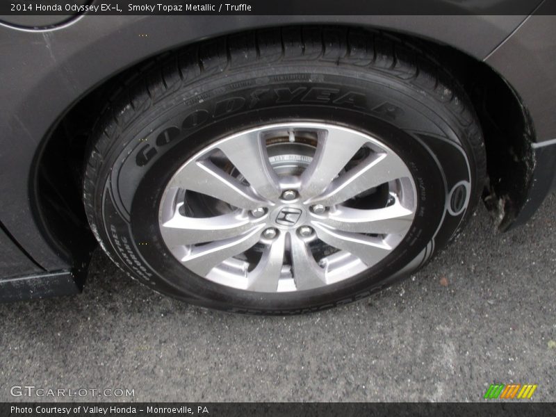 Smoky Topaz Metallic / Truffle 2014 Honda Odyssey EX-L
