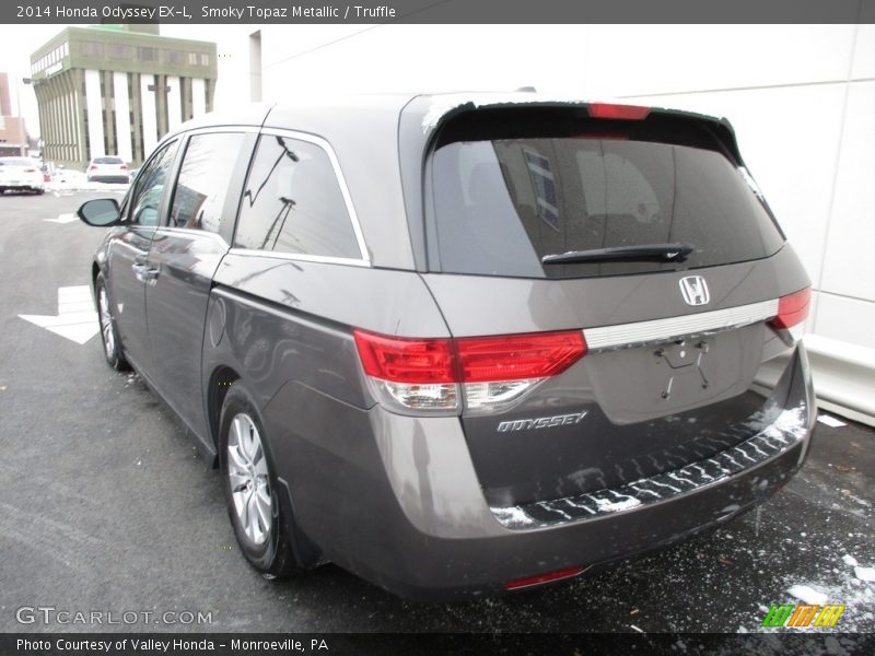 Smoky Topaz Metallic / Truffle 2014 Honda Odyssey EX-L