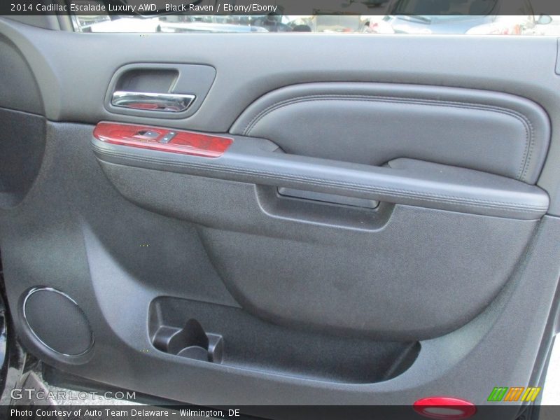 Black Raven / Ebony/Ebony 2014 Cadillac Escalade Luxury AWD
