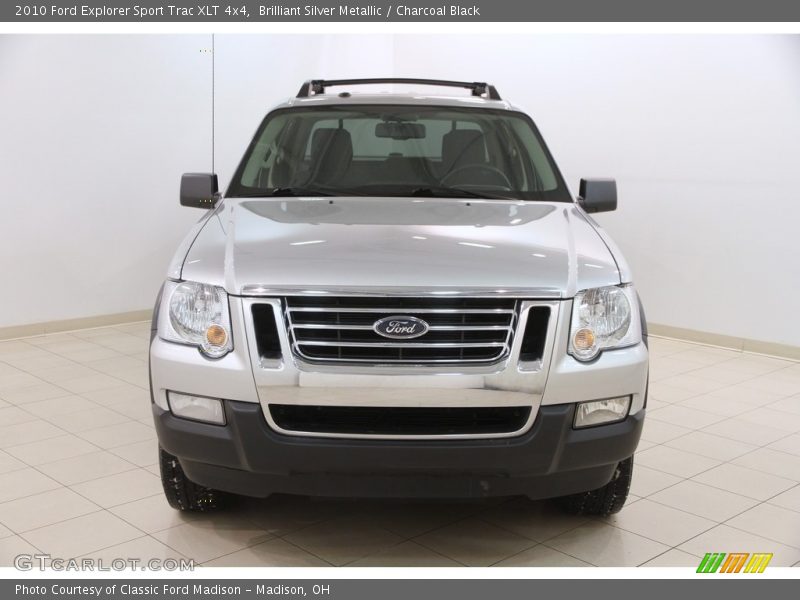 Brilliant Silver Metallic / Charcoal Black 2010 Ford Explorer Sport Trac XLT 4x4