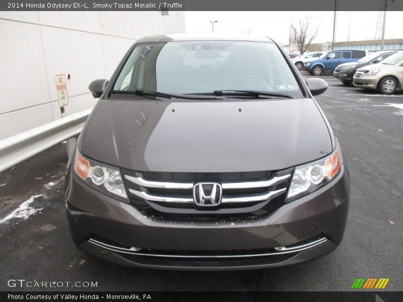 Smoky Topaz Metallic / Truffle 2014 Honda Odyssey EX-L