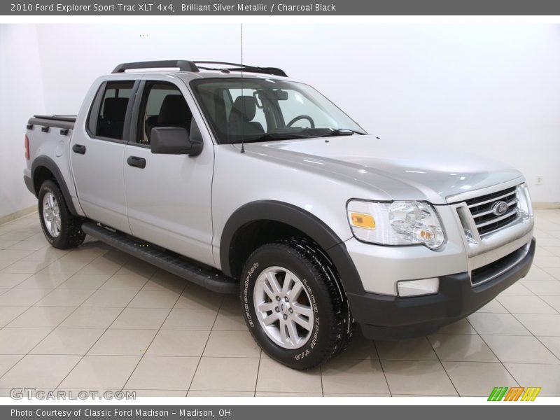 Brilliant Silver Metallic / Charcoal Black 2010 Ford Explorer Sport Trac XLT 4x4