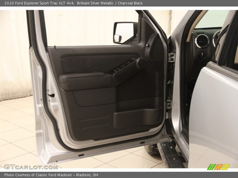 Brilliant Silver Metallic / Charcoal Black 2010 Ford Explorer Sport Trac XLT 4x4