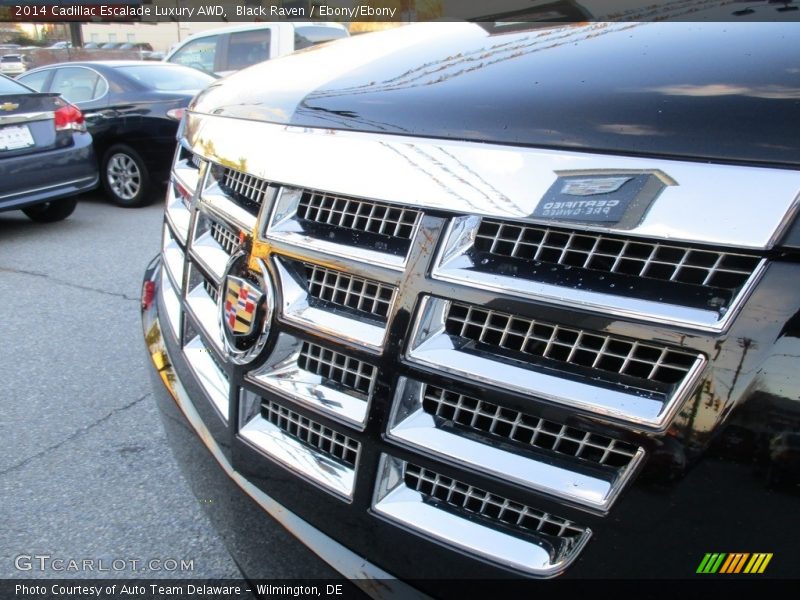 Black Raven / Ebony/Ebony 2014 Cadillac Escalade Luxury AWD