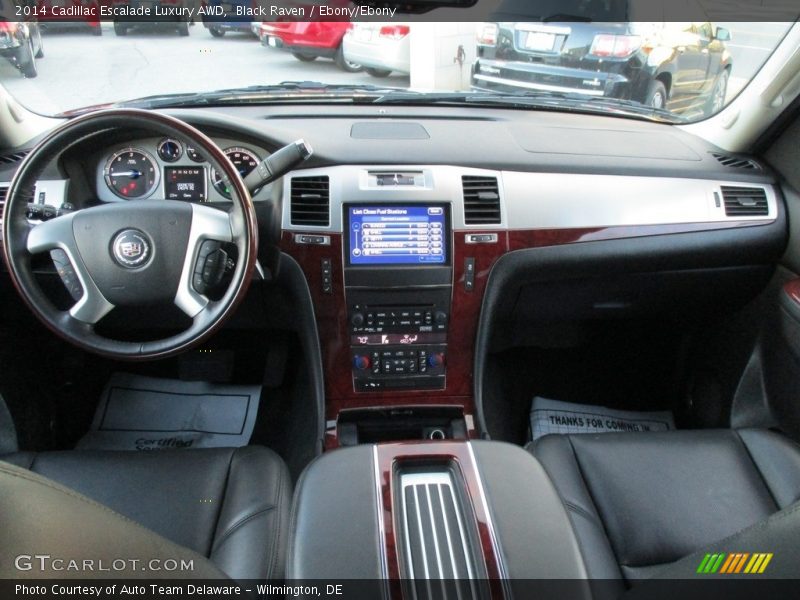 Black Raven / Ebony/Ebony 2014 Cadillac Escalade Luxury AWD