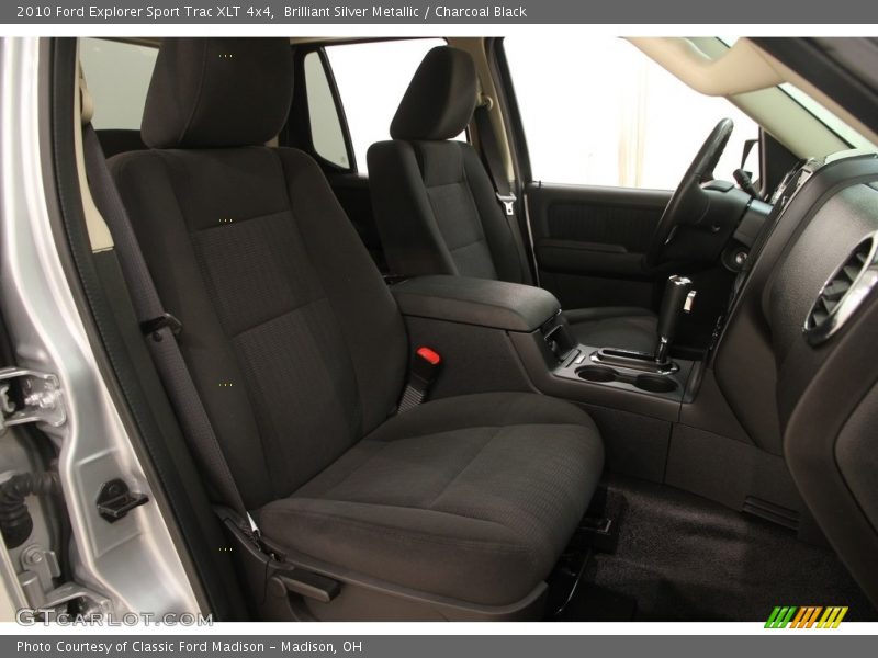 Brilliant Silver Metallic / Charcoal Black 2010 Ford Explorer Sport Trac XLT 4x4