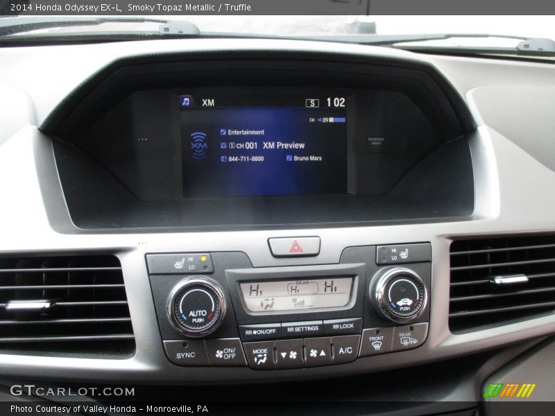 Smoky Topaz Metallic / Truffle 2014 Honda Odyssey EX-L
