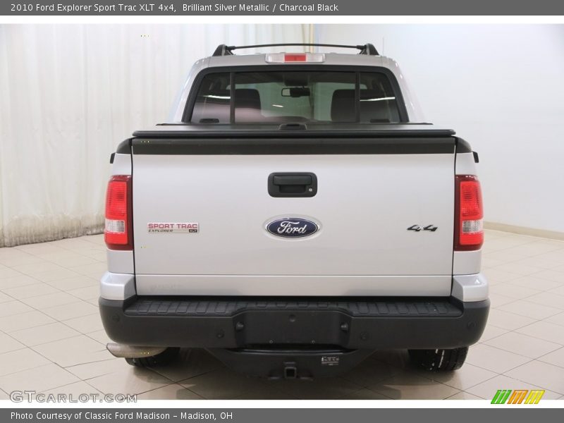 Brilliant Silver Metallic / Charcoal Black 2010 Ford Explorer Sport Trac XLT 4x4