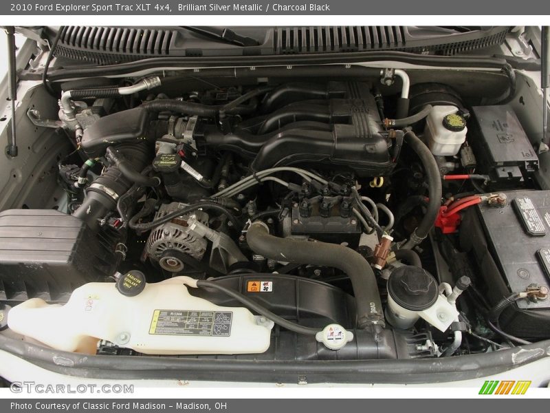 Brilliant Silver Metallic / Charcoal Black 2010 Ford Explorer Sport Trac XLT 4x4