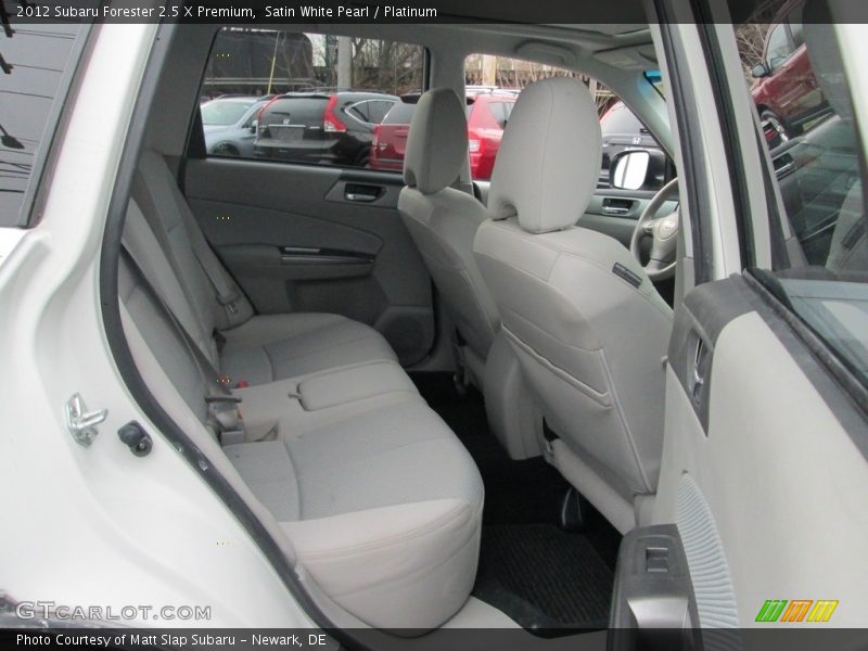 Satin White Pearl / Platinum 2012 Subaru Forester 2.5 X Premium