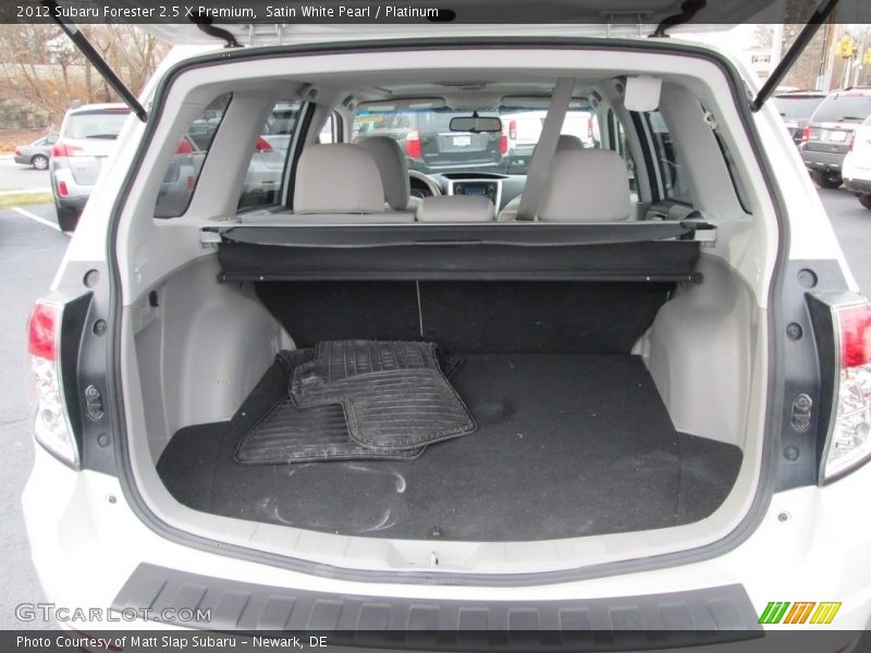 Satin White Pearl / Platinum 2012 Subaru Forester 2.5 X Premium