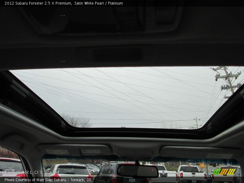 Satin White Pearl / Platinum 2012 Subaru Forester 2.5 X Premium