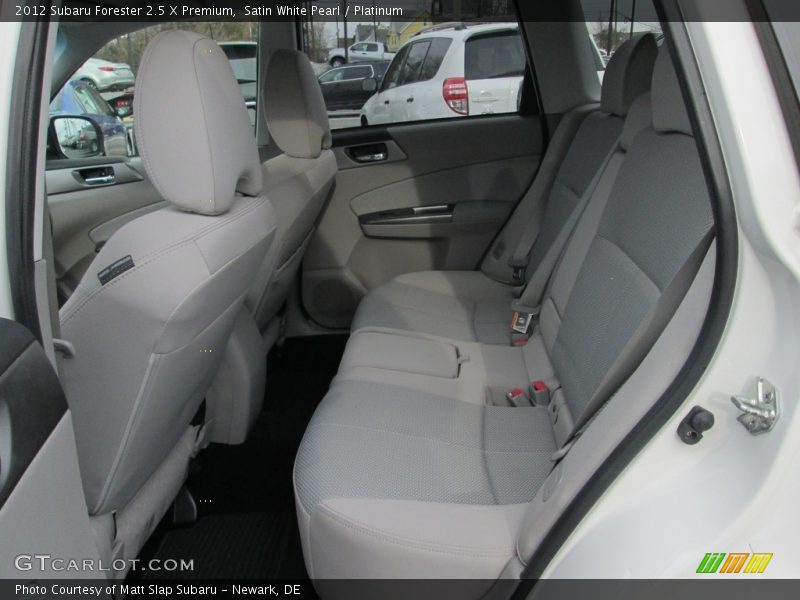 Satin White Pearl / Platinum 2012 Subaru Forester 2.5 X Premium