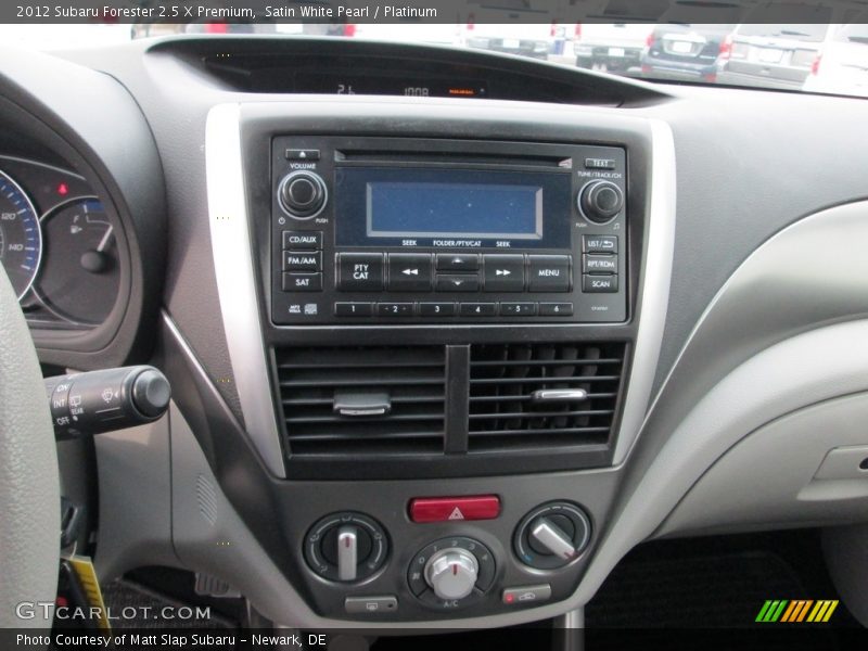 Satin White Pearl / Platinum 2012 Subaru Forester 2.5 X Premium