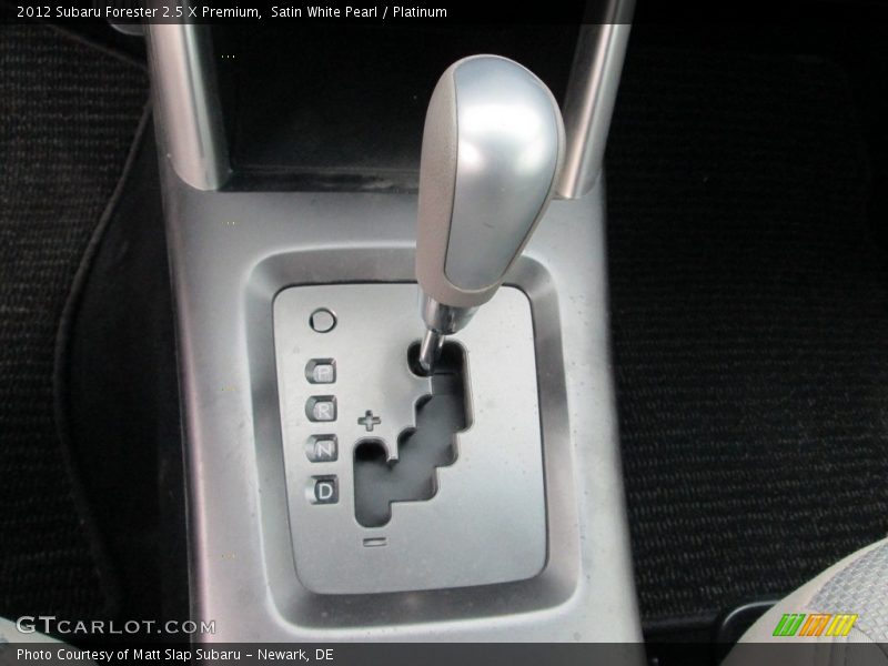 Satin White Pearl / Platinum 2012 Subaru Forester 2.5 X Premium