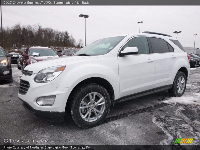 Summit White / Jet Black 2017 Chevrolet Equinox LT AWD