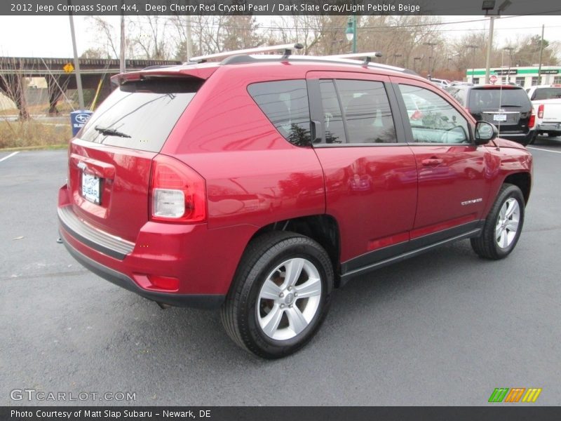 Deep Cherry Red Crystal Pearl / Dark Slate Gray/Light Pebble Beige 2012 Jeep Compass Sport 4x4