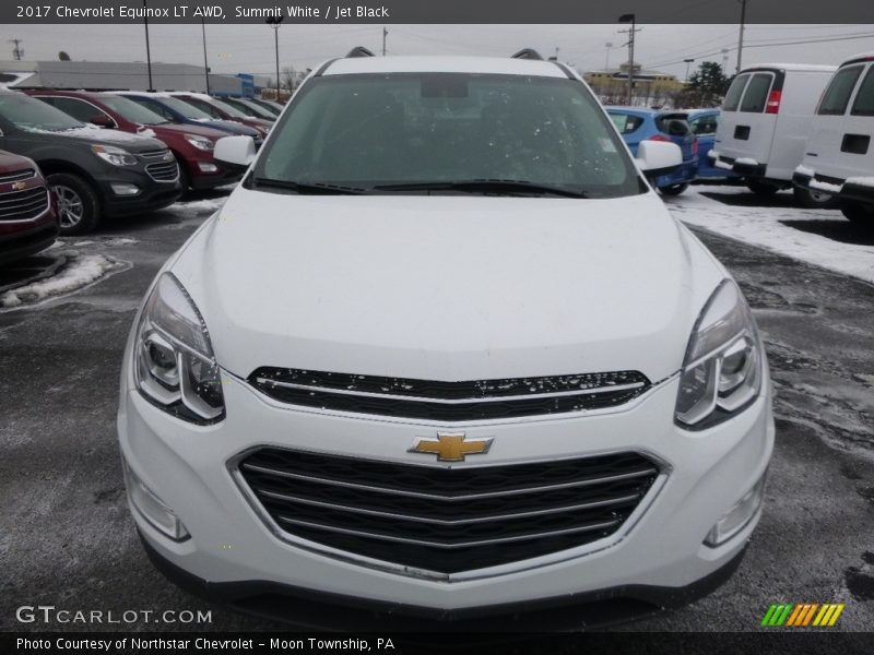 Summit White / Jet Black 2017 Chevrolet Equinox LT AWD