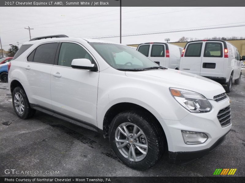 Summit White / Jet Black 2017 Chevrolet Equinox LT AWD